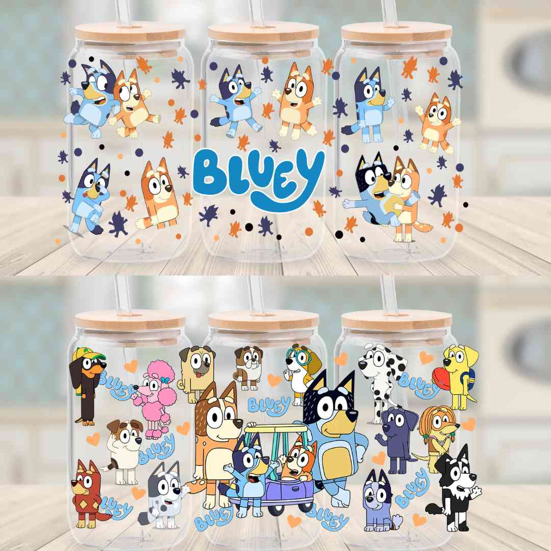 Secret -Bluey 16oz cup wrap