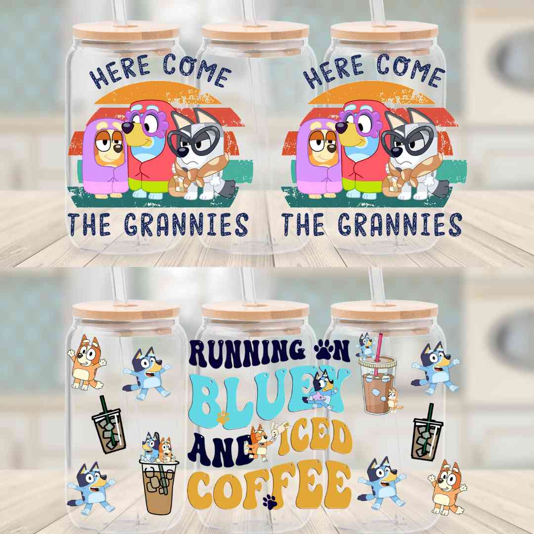 Secret -Bluey 16oz cup wrap