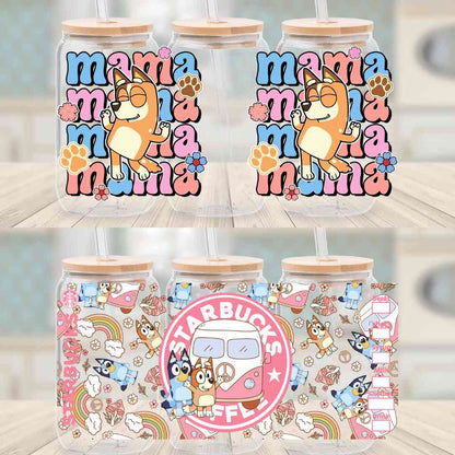 Secret -Bluey 16oz cup wrap