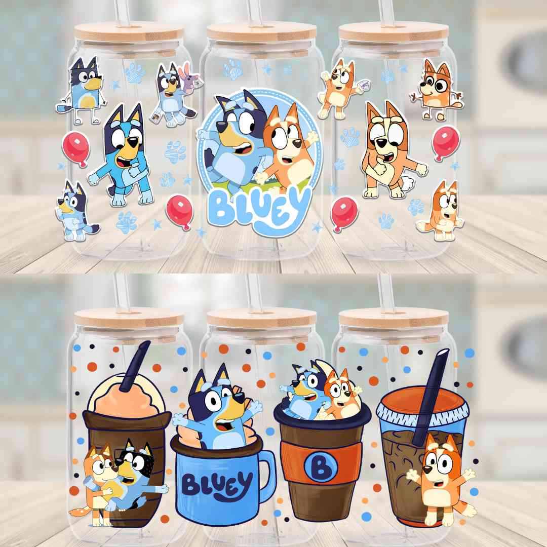 Secret -Bluey 16oz cup wrap