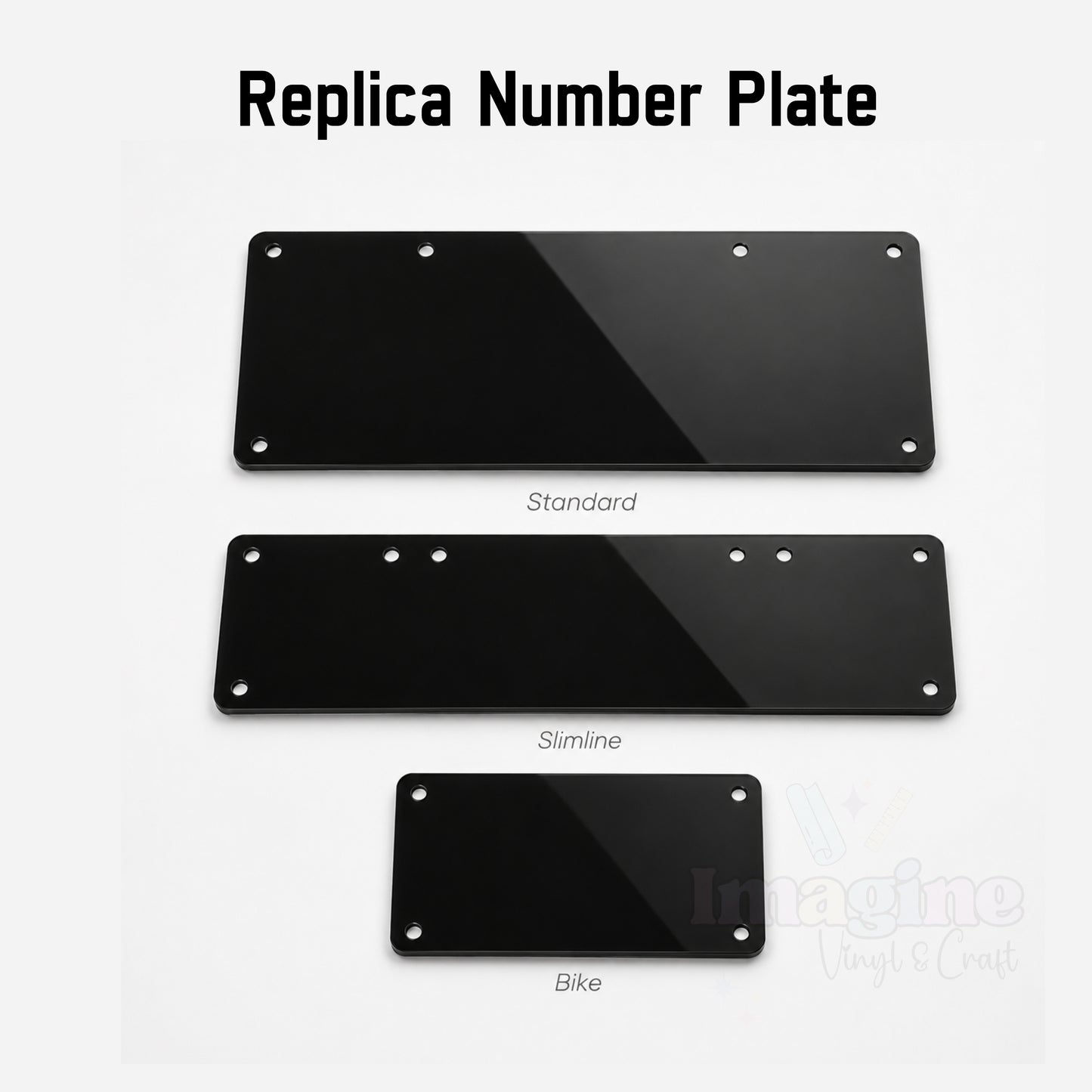 Acrylic Replica Numberplate Blanks