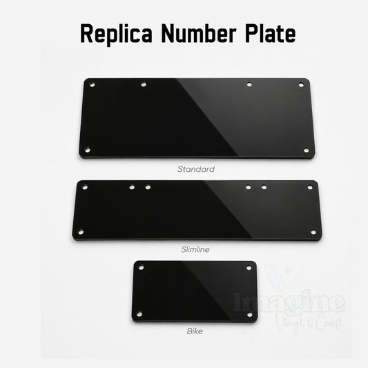 Acrylic Replica Numberplate Blanks