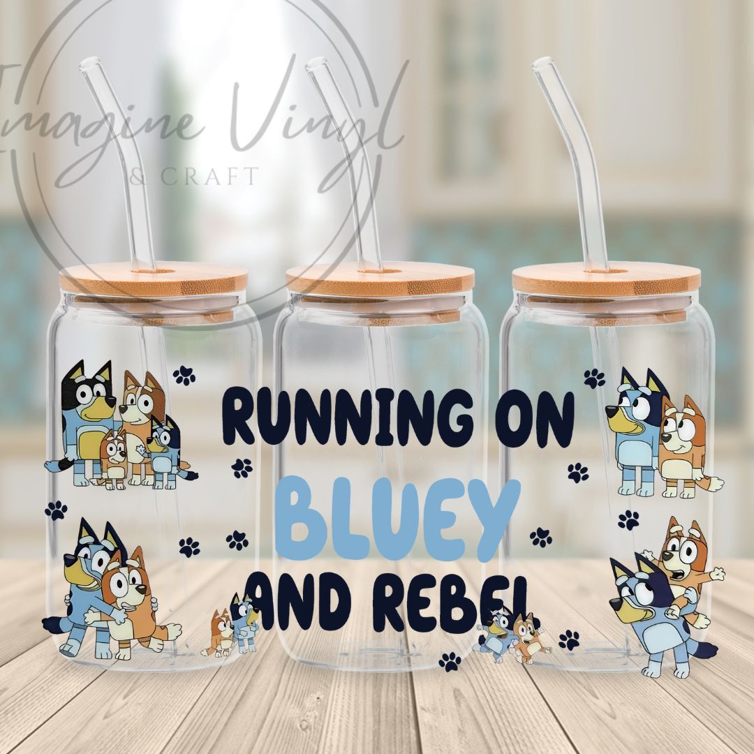 Secret -Bluey 16oz cup wrap