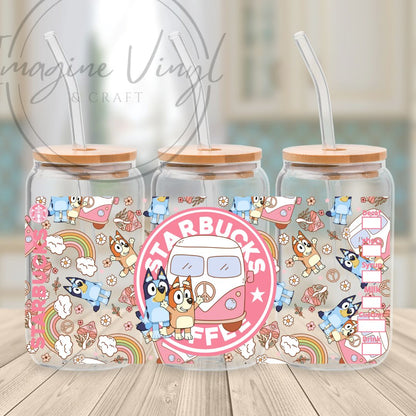 Secret -Bluey 16oz cup wrap