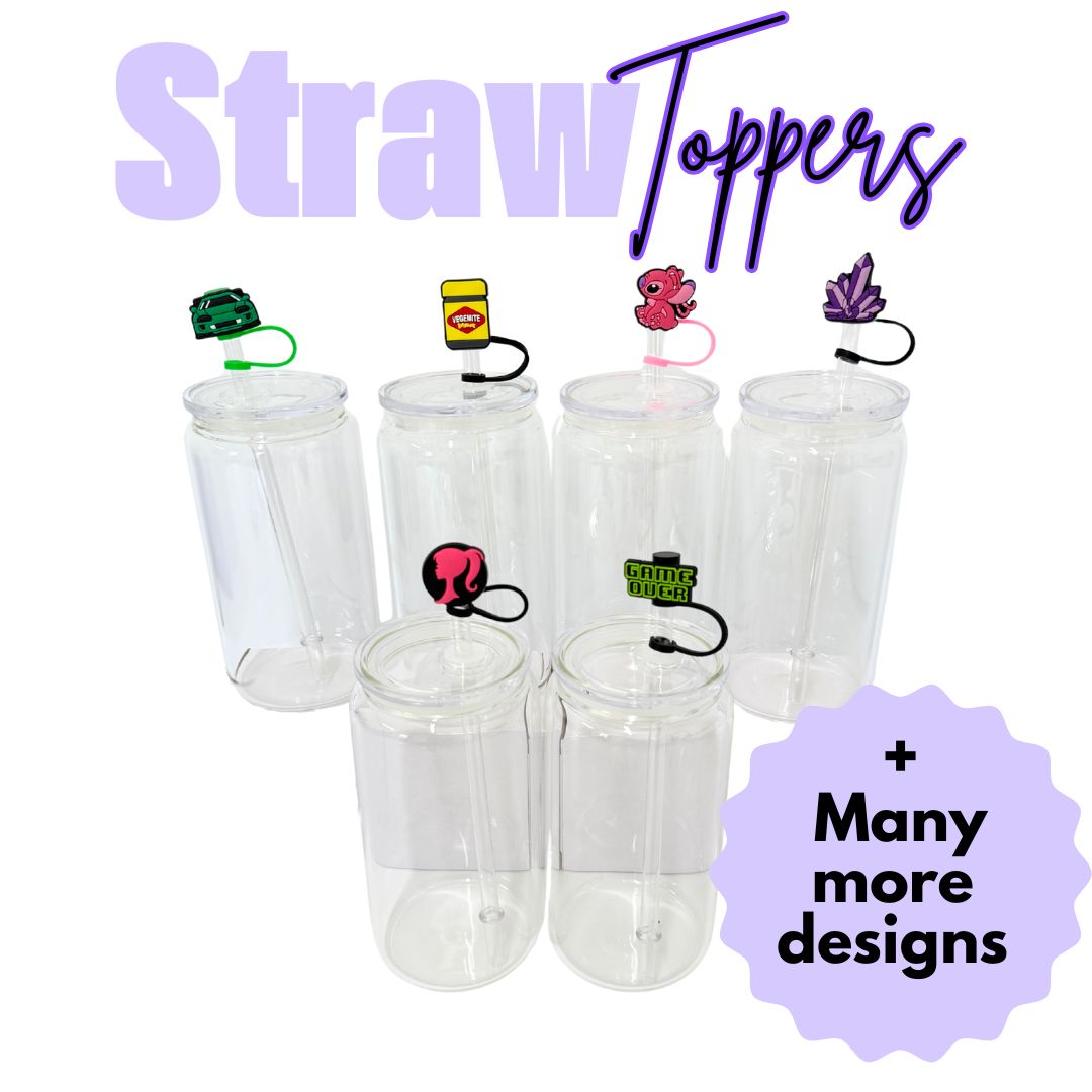 Straw Toppers x4