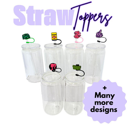 Straw Toppers x4