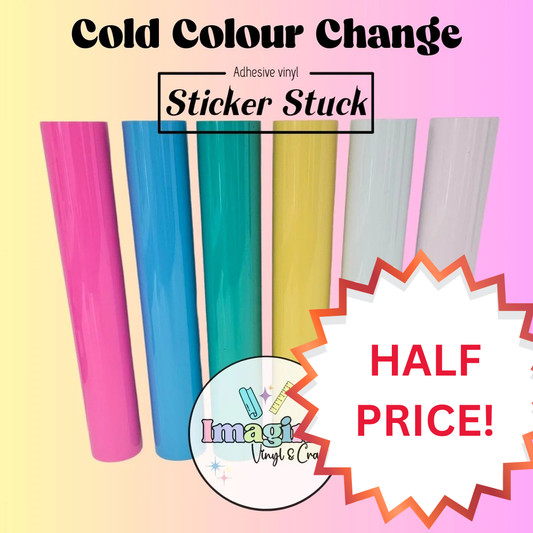 Sticker Stuck Cold Colour Change